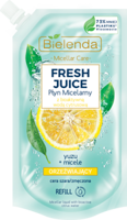 Bielenda Fresh Juice Refreshing Micellar Water with Lemon Refill for Tired Skin 500ml