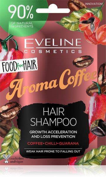 Eveline Food for Hair Aroma Coffee Hair Shampoo Accelerating Hair Growth  20ml wielowariant || Maska Kokosowa 500ml || Maska Bananowa 500ml || Maska  Kawowa 500ml || Szampon Kokosowy 250ml || Szampon Kawowy