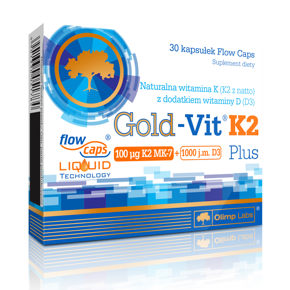 Olimp Gold Vit K2 Plus 30 Capsules Supplements \ Vitamins & Minerals