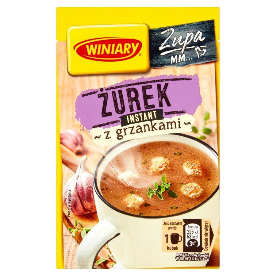 Winiary Instant Soup Sour Soup with Croutons 15g