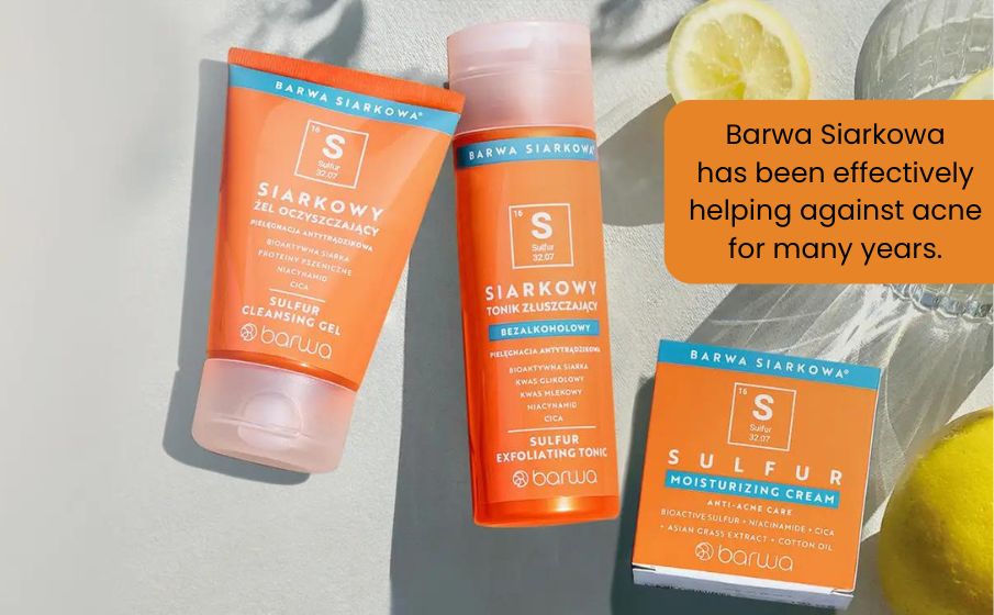 BARWA SIARKOWA OD WIELU LAT SKUTECZNIE POMAGA W WALCE Z TRĄDZIKIEM.