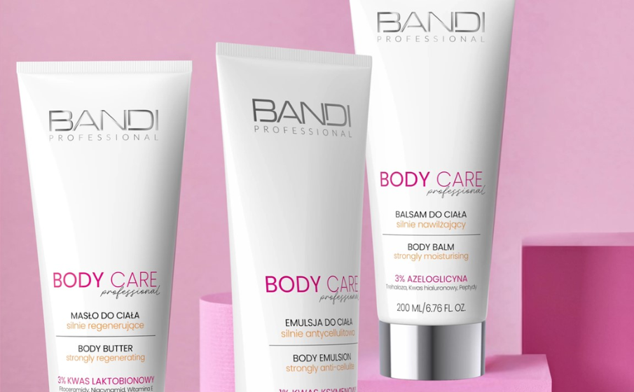 Nowość od Bandi: 3 niezbędne produkty do pielęgnacji ciała – silnie nawilżający balsam do ciała, antycellulitowa emulsja do ciała i silnie regenerujące masło do ciała