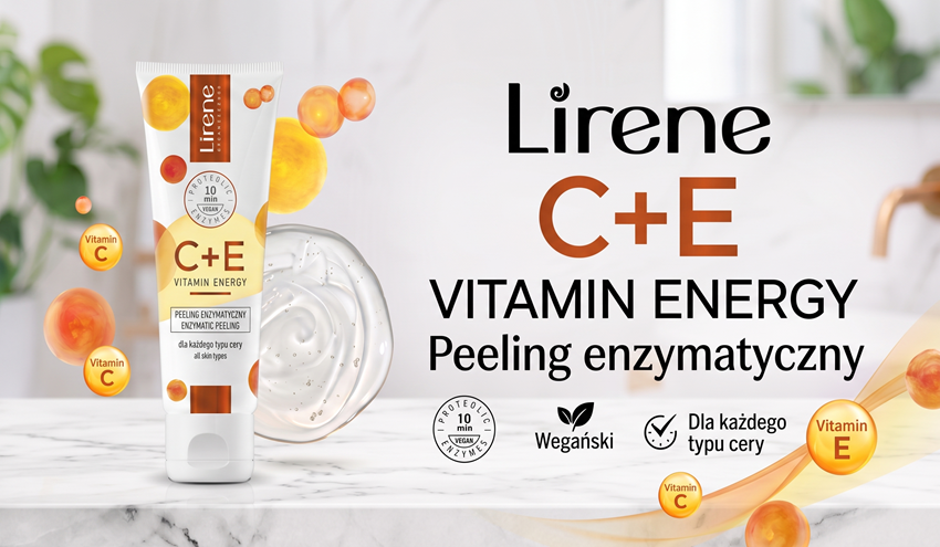 Lirene C+E Vitamin Energy – witaminowy peeling enzymatyczny dla gładkiej i promiennej skóry!