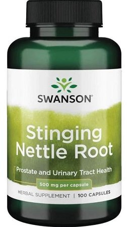 Swanson Stinging Nettle Root 500mg for Prostate Health 100 Capsules