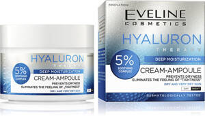 Eveline Hyaluron Deeply Moisturizing Cream-Ampoule for Dry Skin 50ml