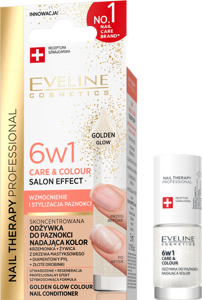 Eveline Nail Therapy Care & Color Concentrated Nail Conditioner Giving Golden Glow Color 5ml