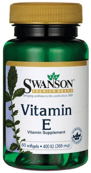 Swanson Vitamin E 400 IU Supporting Cell Protection 60 Softgels