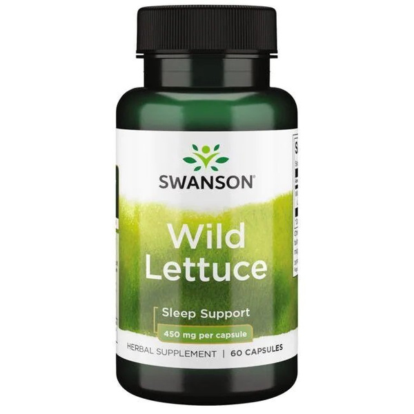 Swanson Wild Lettuce 450mg for Sleep and Relaxation Support 60 Capsules