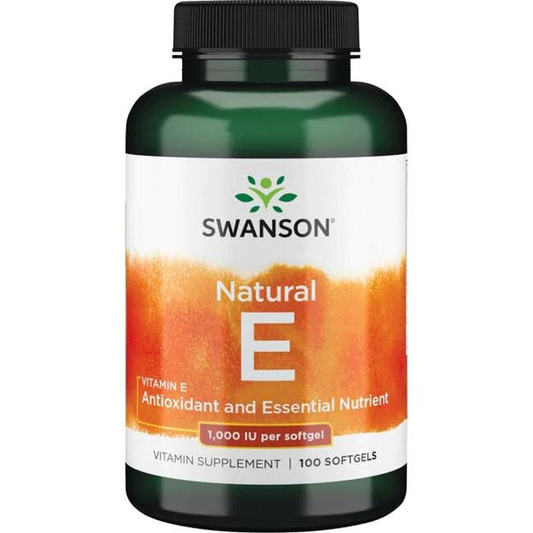 Swanson Vitamin E 1000 IU for Cellular Protection 100 Softgels