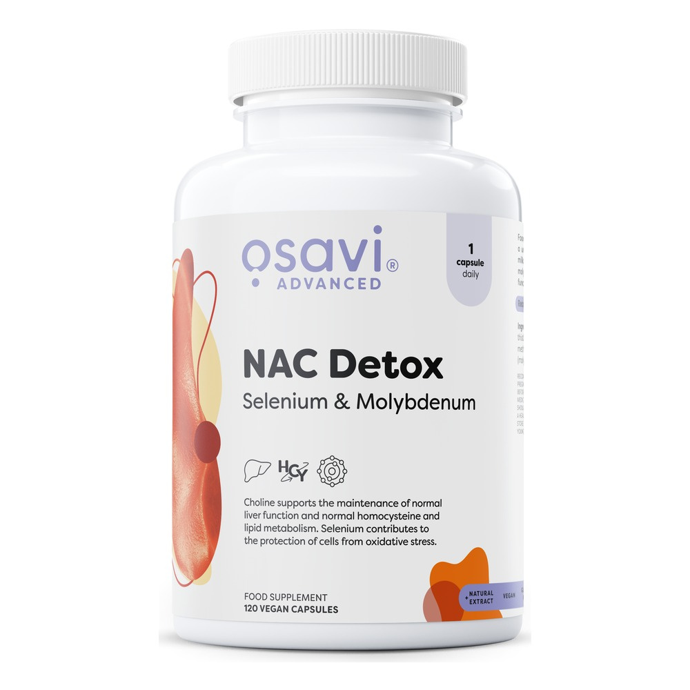 Osavi NAC Detox Selenium and Molybdenum For Liver Support 120 Vegan Caps