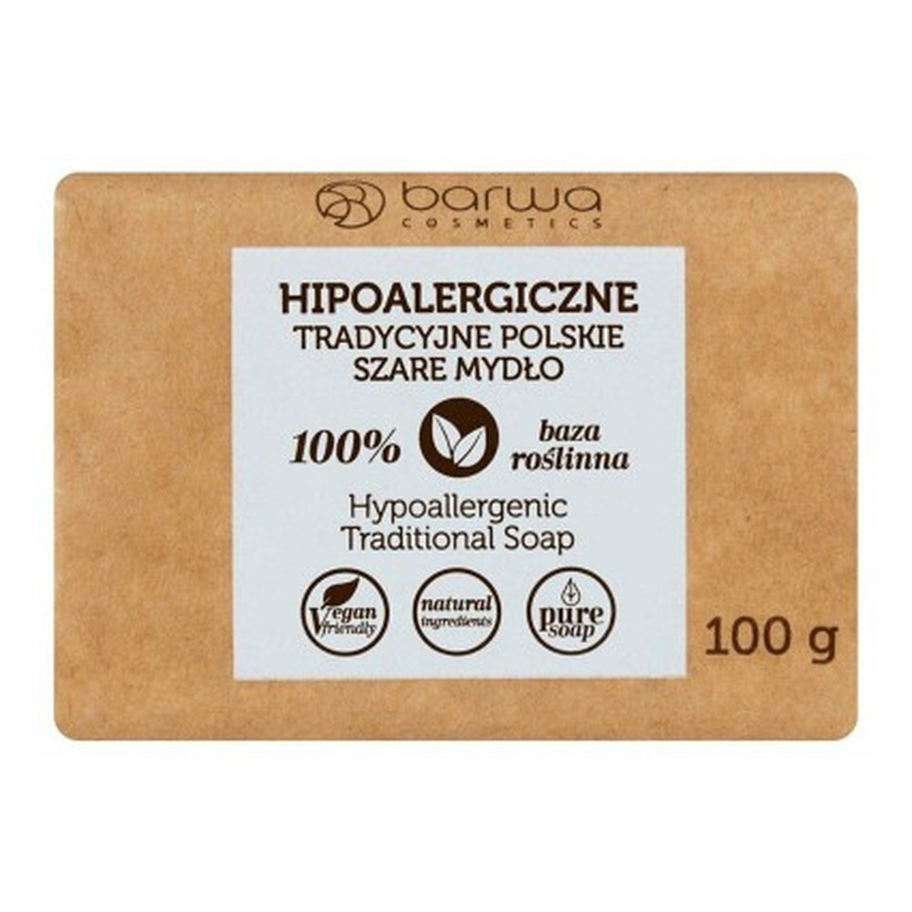 Barwa Hypoallergenic Traditional Polish Gray Soap Plant Based 100g