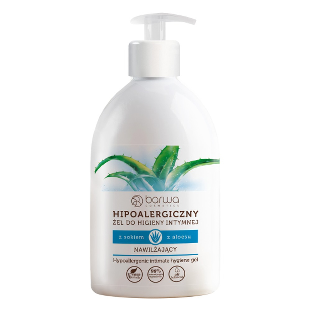 Barwa Hypoallergenic Moisturizing Intimate Hygiene Gel with Aloe Juice 500ml