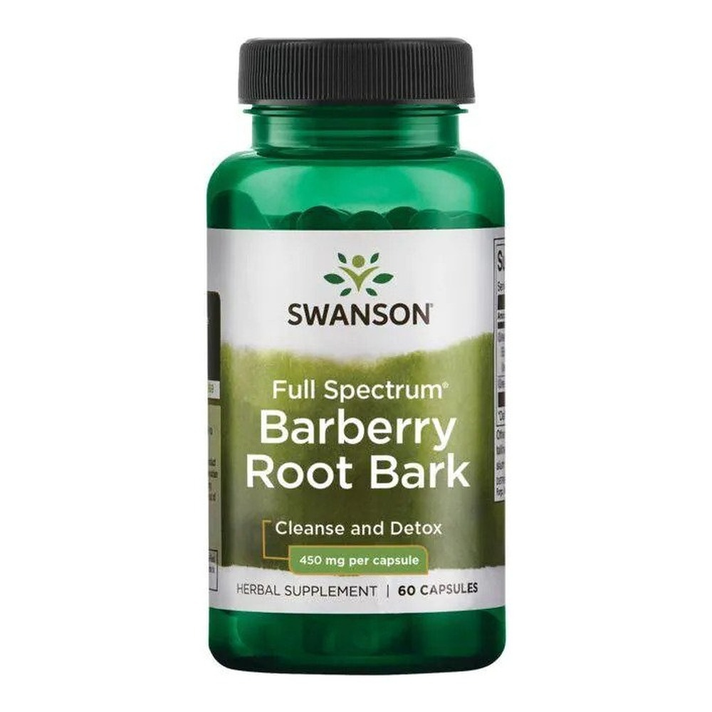 Swanson Barberry Root Bark 450mg for Cleansing Support 60 Capsules