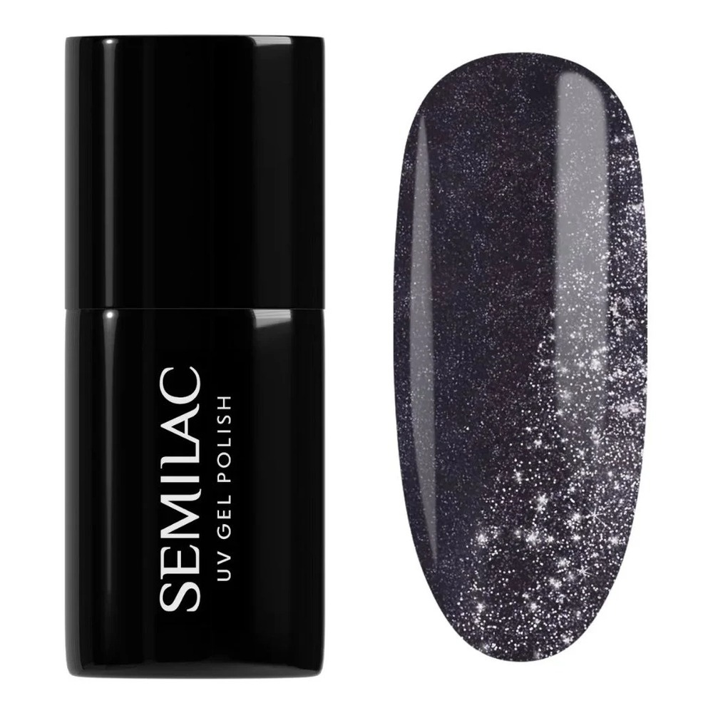 Semilac Day & Night UV/LED Soak Off Hybrid Gel Nail Polish - 399 Dark & Spark 7ml