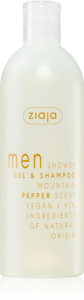 Ziaja Men Refreshing Shower Gel and Shampoo 2in1 Mountain Pepper 400ml