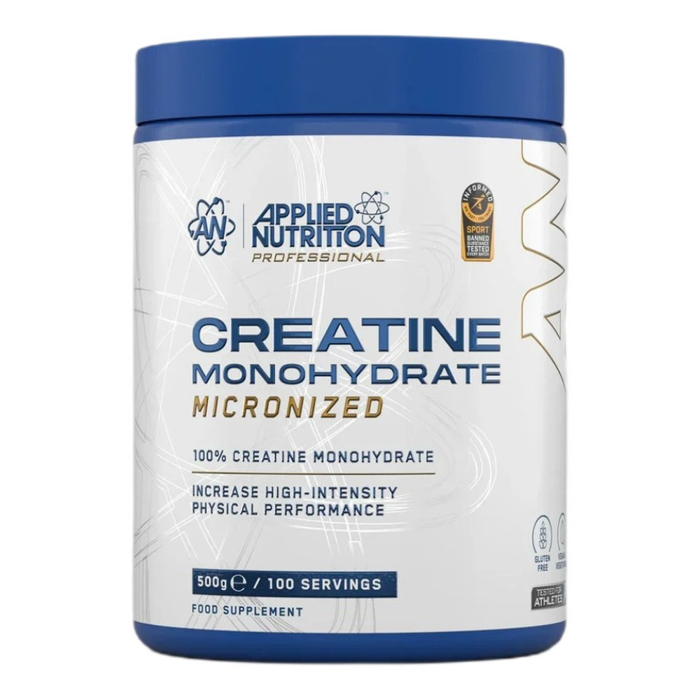 Applied Nutrition Creatine Monohydrate Micronized Powder to Improve Physical Performance 500g