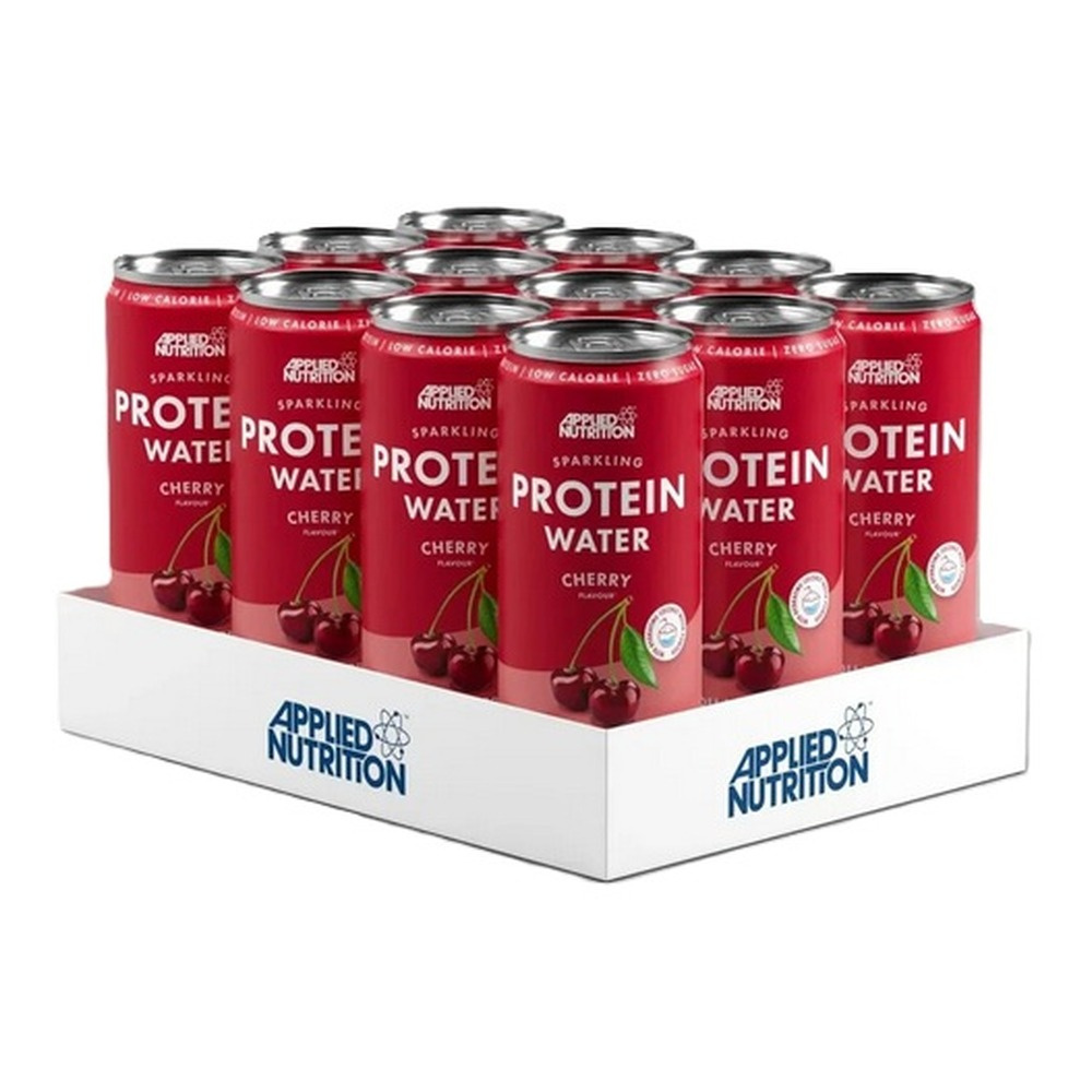 Sparkling Protein Water, Cherry - 12 x 330 ml.