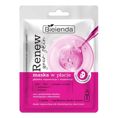 Bielenda Renew Your Skin Regenerating Sheet Mask with Vitamin C 1 Piece