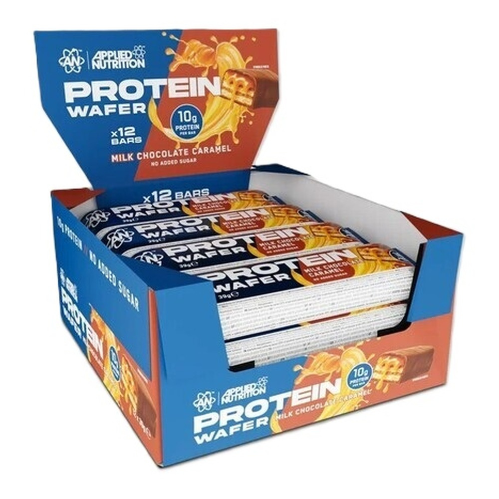 Protein Wafer, Milk Chocolate Caramel - 12 x 39g