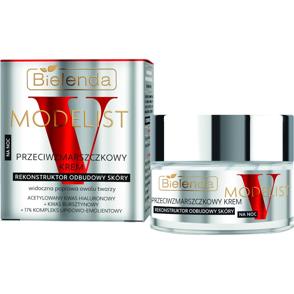 Bielenda V-Modelist Anti-Wrinkle Cream Night Skin Reconstruction Rebuilder 50ml