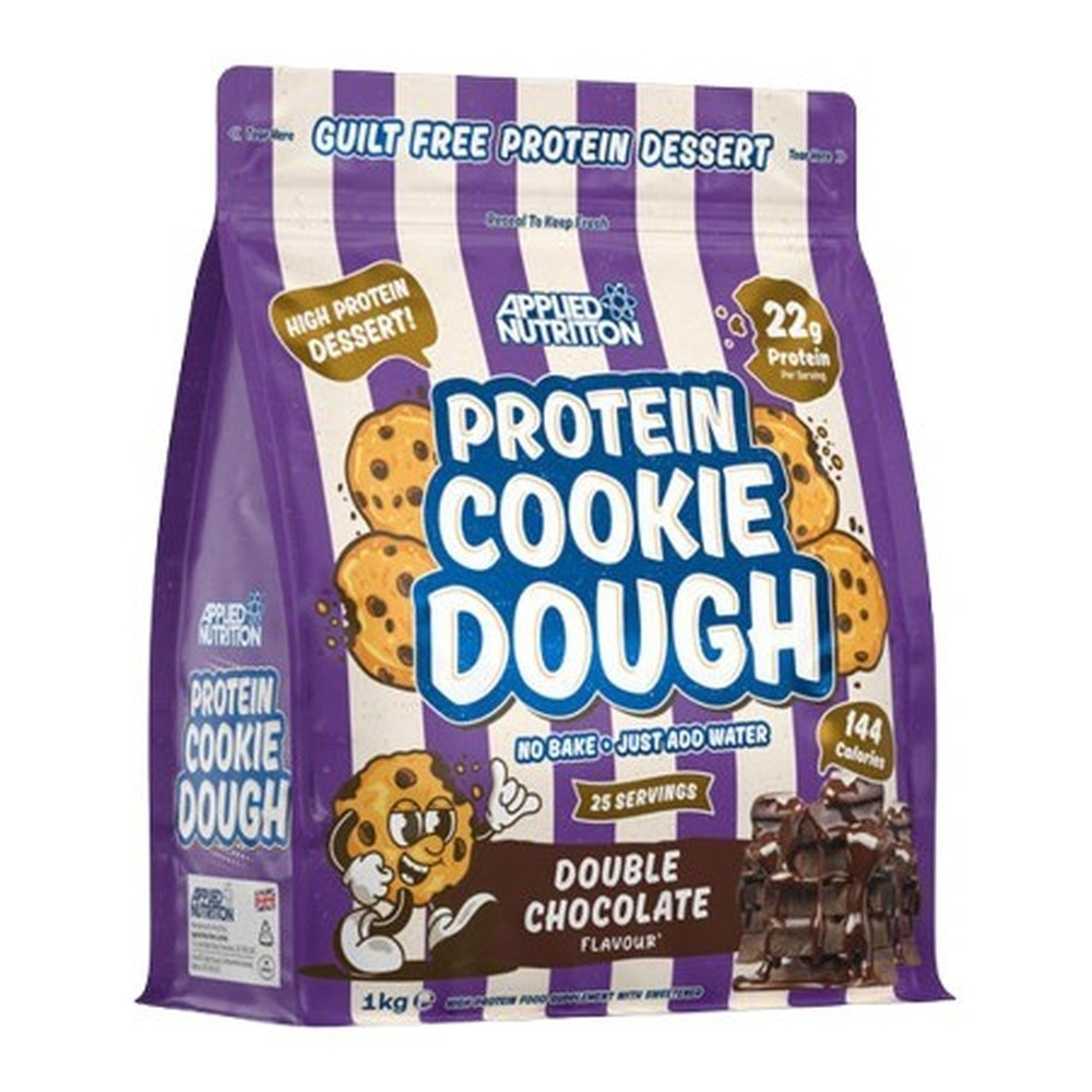 Applied Nutrition Protein Cookie Dough Dessert Double Chocolate High Protein Supplement 1000g