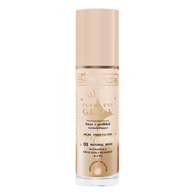 Bielenda Flawless Glow Illuminating Base and Foundation 03 Natural Beige 30ml