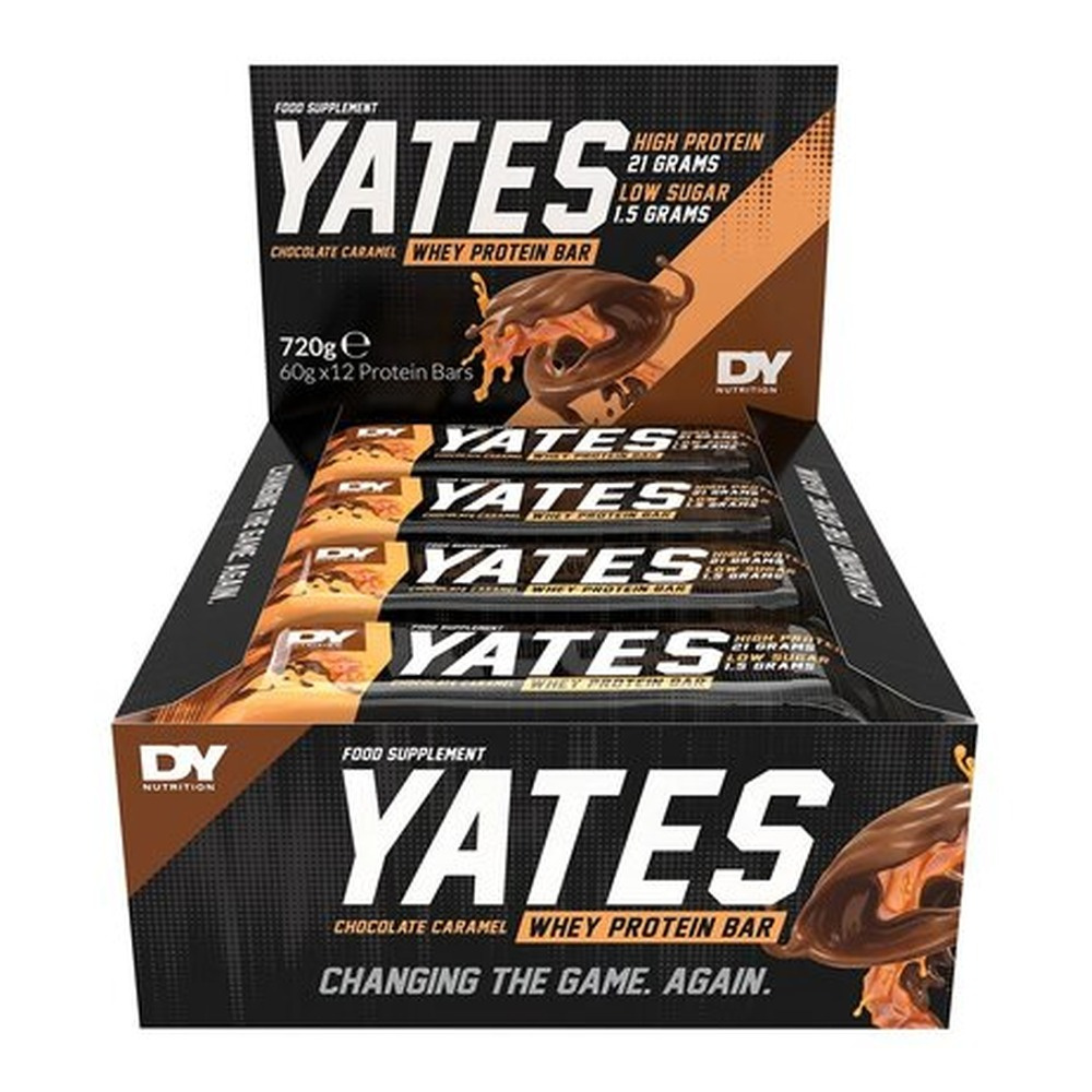 Dorian Yates Yates Bar Protein Bar Chocolate Caramel 12 x 60g