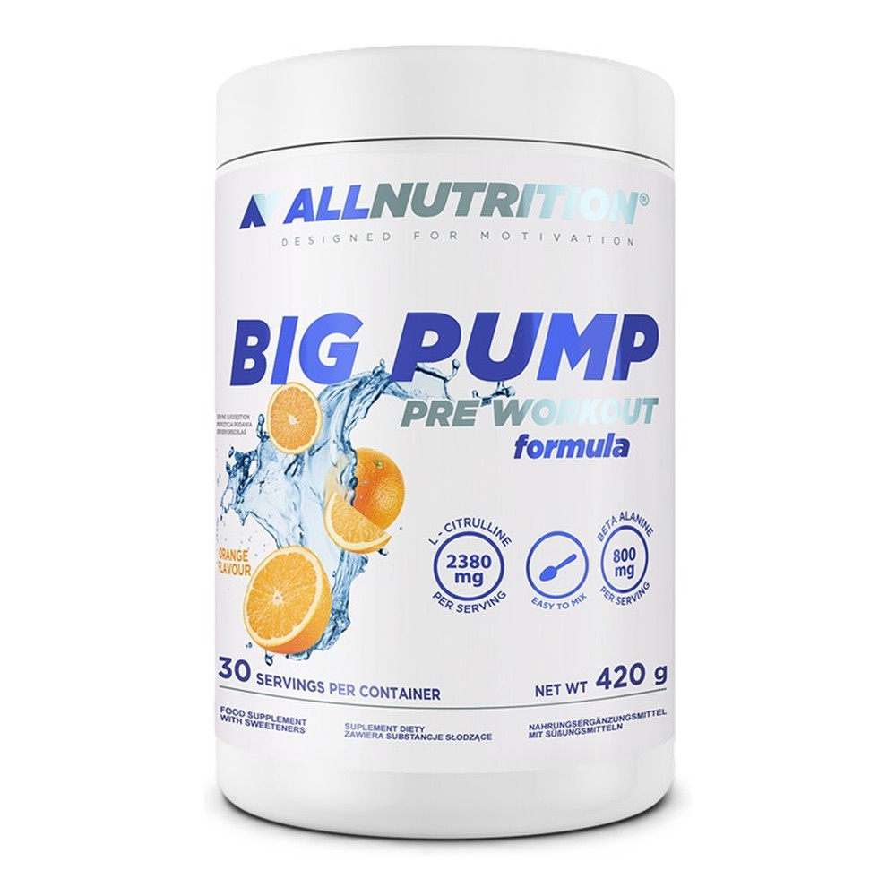 Allnutrition Big Pump Stim-Free Pre-Workout Formula Orange 420g