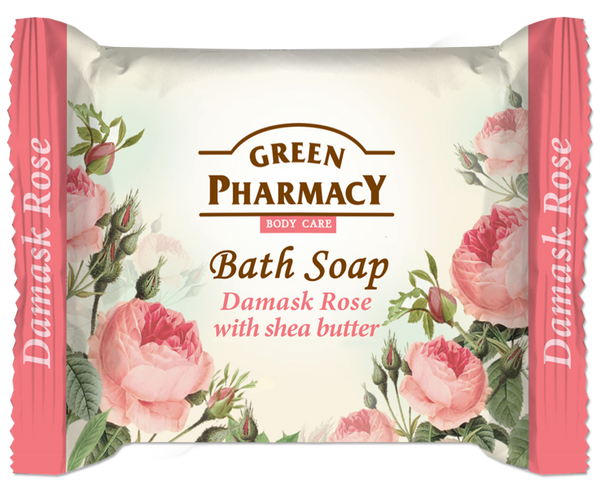 Green Pharmacy Bath Soap with Damascus Rose Extract and Shea Butter 100g