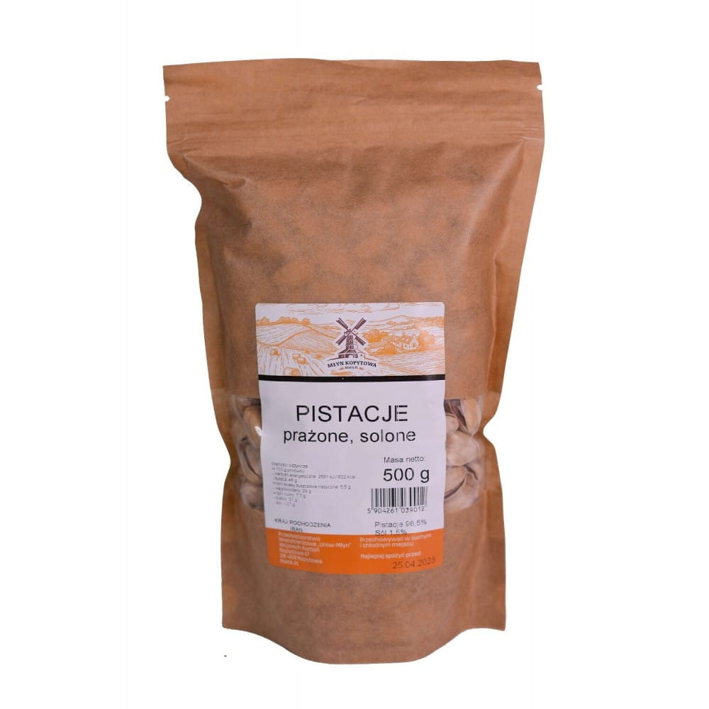 Młyn Kopytowa Pistachios Salted Roasted 500g Best Before 20.08.26