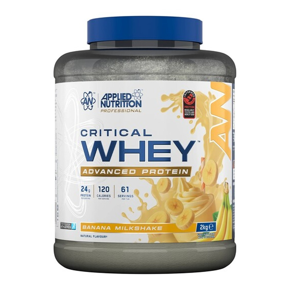 Applied Nutrition Critical Whey Protein Banana Milkshake for Muscle Growth and Recovery 2000g