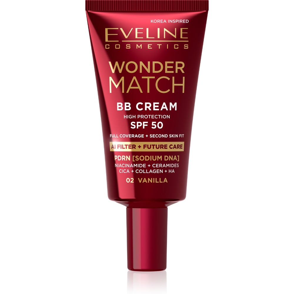 Eveline Wonder Match BB Cream high protection SPF50 02 Vanilla 30 ml