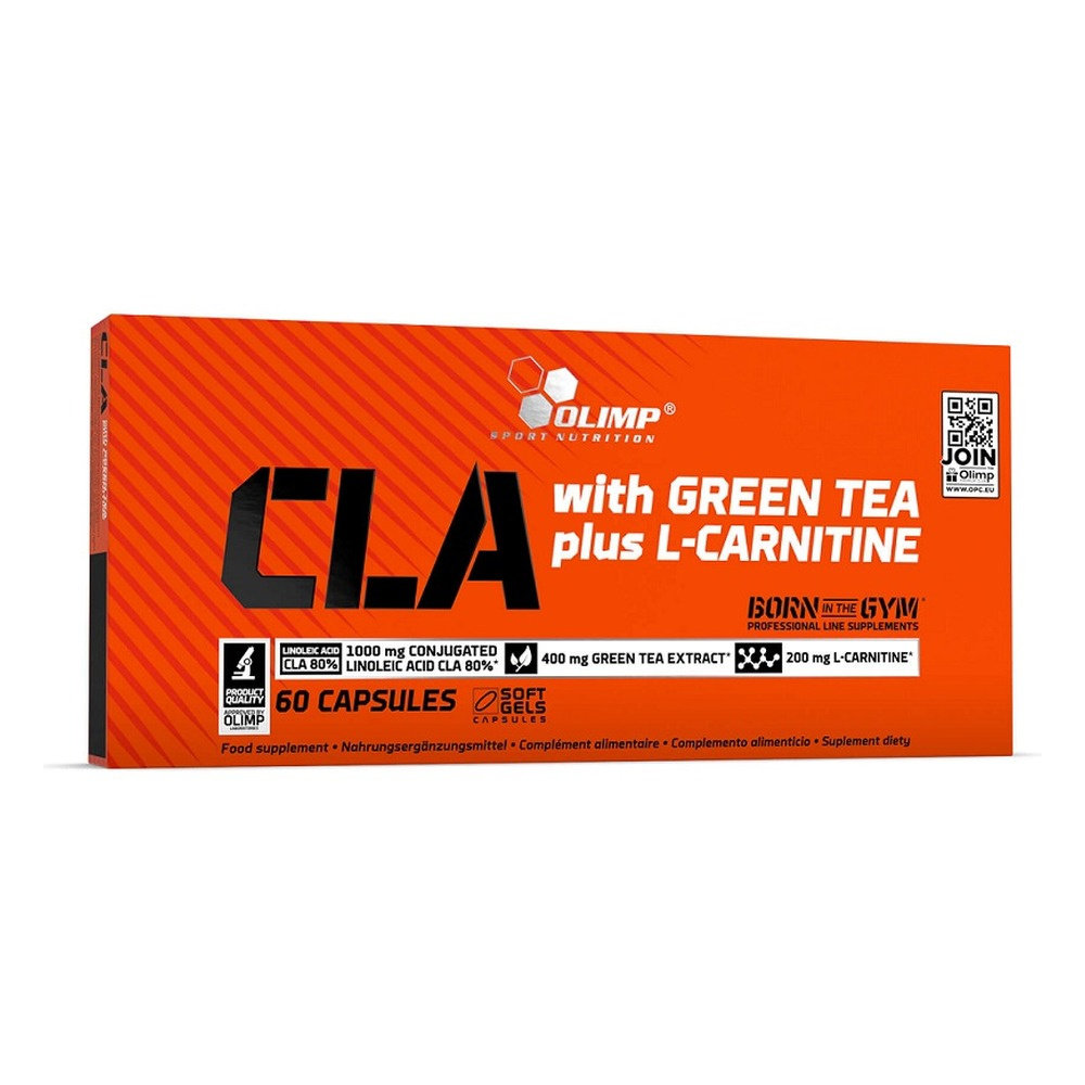 Olimp CLA with Green Tea and L-Carnitine Supplement for Active People 60 Capsules