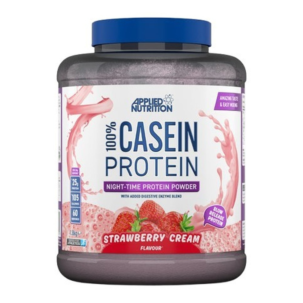 Applied Nutrition 100% Casein Protein Slow Release Night Time Protein Strawberry Cream 1800g