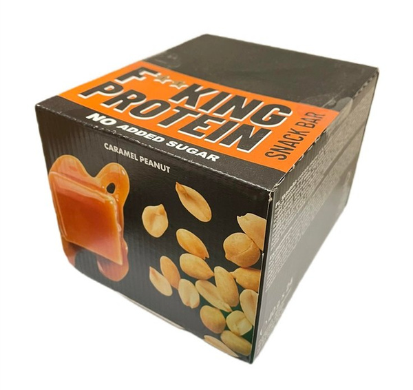 Allnutrition Fitking Protein Snack Bar Caramel Peanut High Protein Snack 24 x 40g