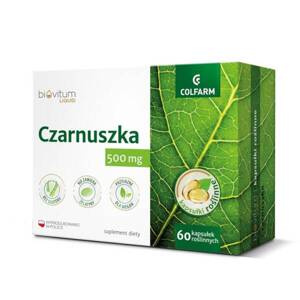 Colfarm Biovitum Black Cumin 500mg Liquid in Vegetable Capsules 60 Capsules Best Before 28.02.26
