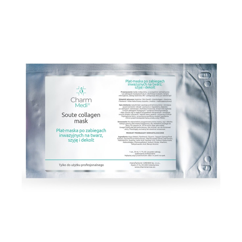 Charmine Rose Medi Professional Soute Collagen Mask 1pc