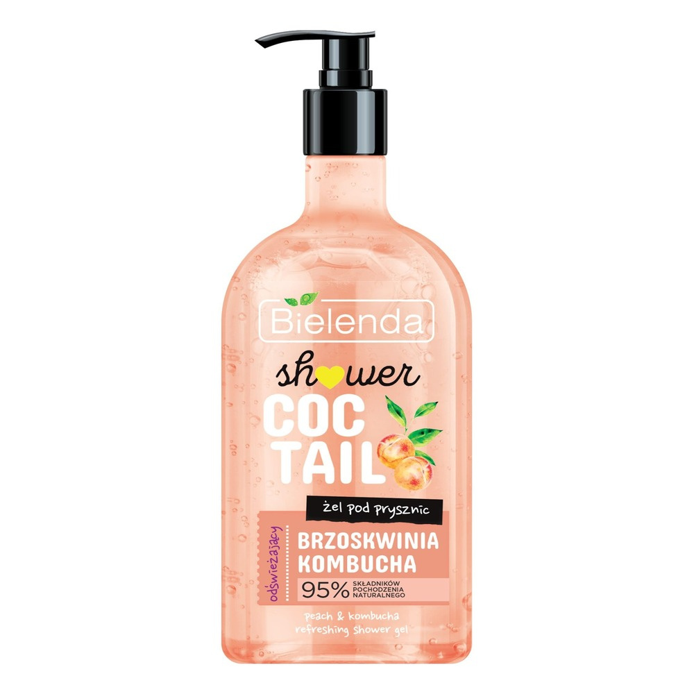 Bielenda Shower Coctail Smoothing Shower Gel with Peach and Kombucha 400ml