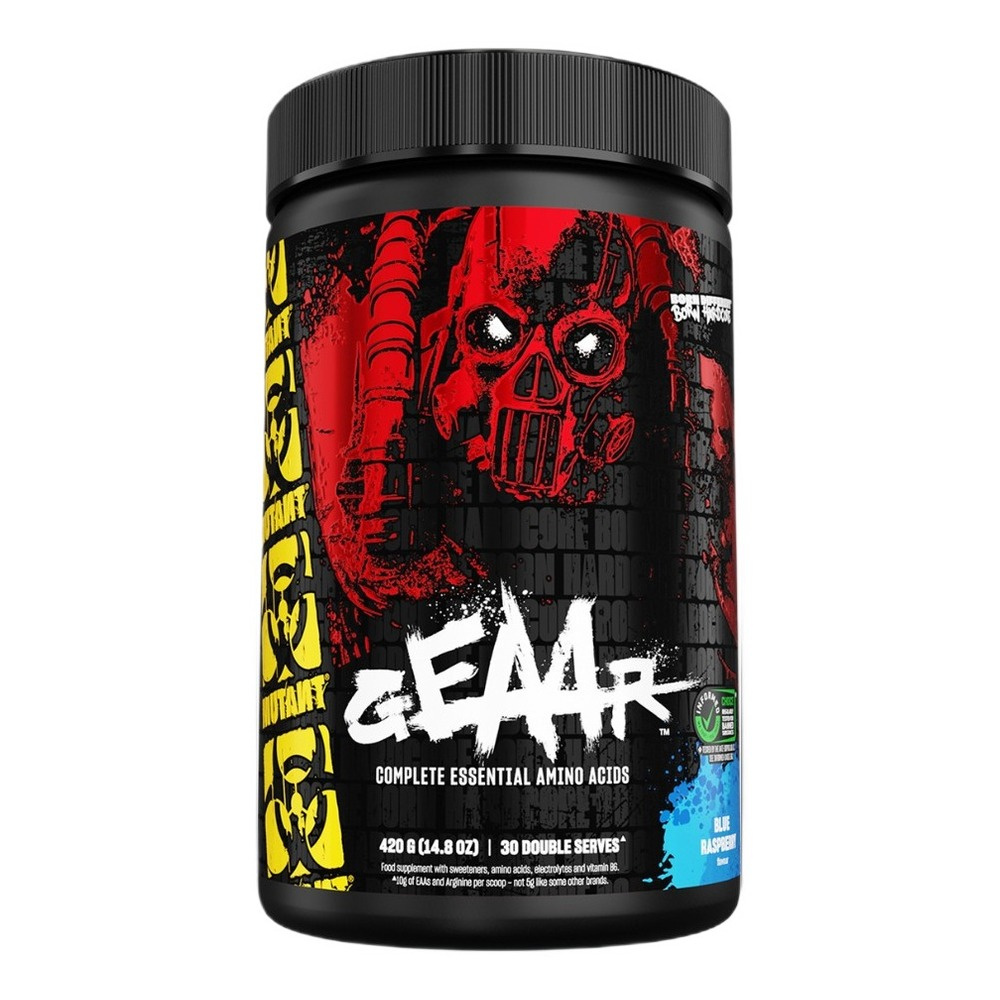 Mutant GEAAR EAA Amino Acids in Powder Blue Raspberry Flavour For Muscle Growth and Recovery Support 420g