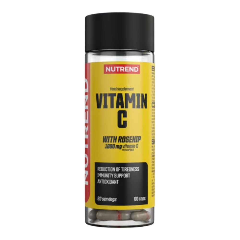 Nutrend Vitamin C with Rosehip for Immunity and Collagen Production 60 Caps