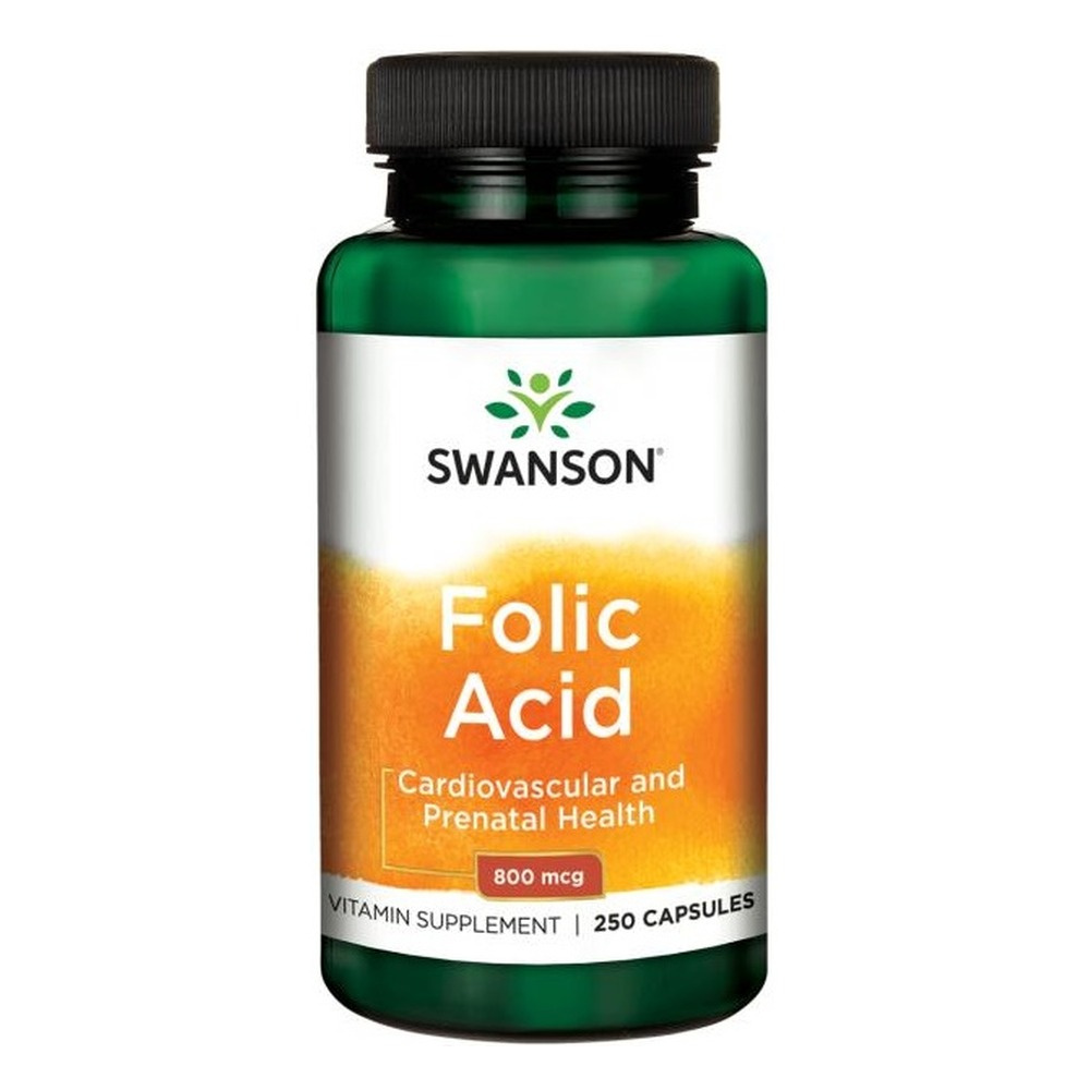 Swanson Folic acid - 800mcg, 250 capsules