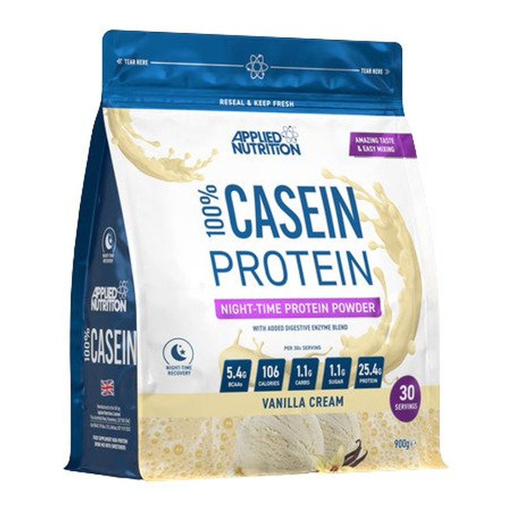 100% Casein Protein, Vanilla Cream - 900g