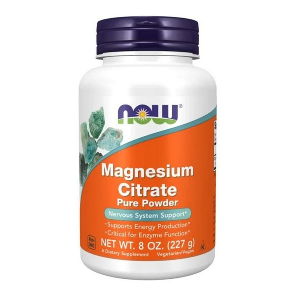 Now Foods Magnesium Citrate Powder Pure Magnesium Powder for Energy and Metabolism 227g