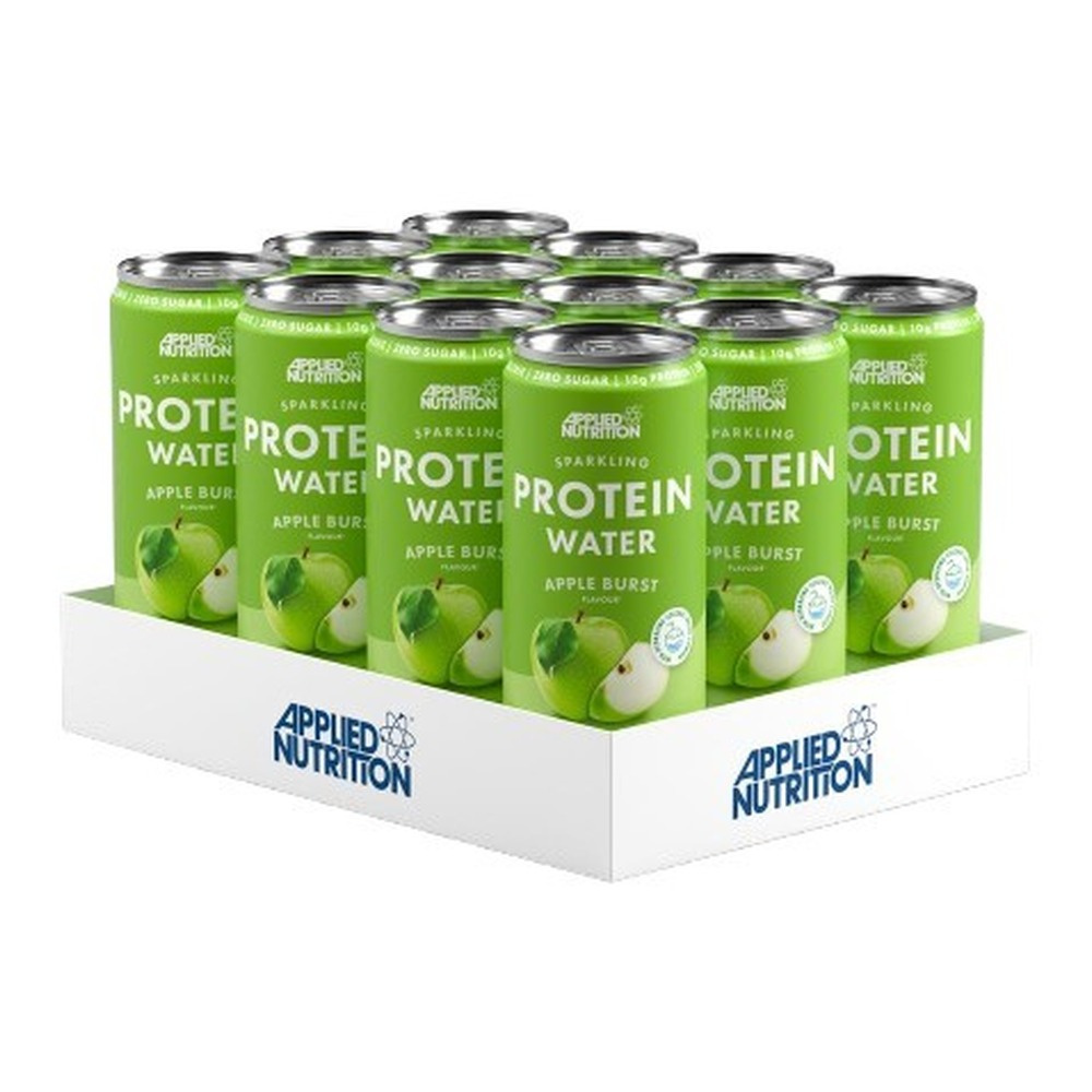 Applied Nutrition Sparkling Protein Water Apple Burst For Hydration and Protein Replenishment 12 x 330ml