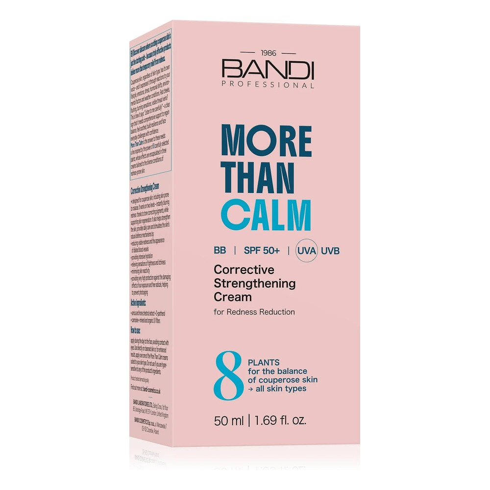 Bandi More Than Calm Corrective Strengthening BB Cream For Redness Reduction SPF 50+ 30ml
