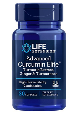 Advanced Curcumin Elite Turmeric Extract, Ginger & Turmerones - 30 softgels