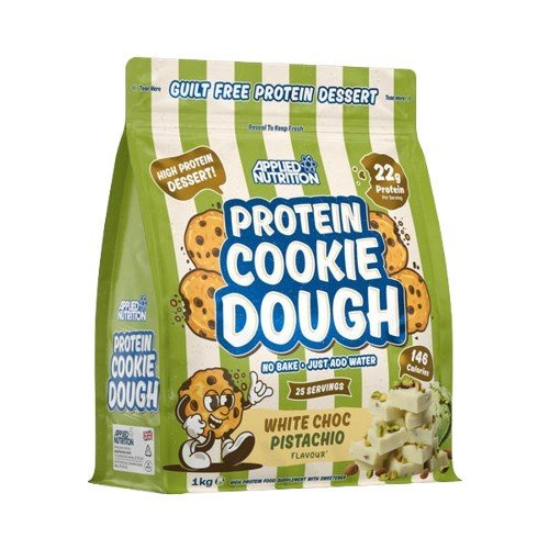 Applied Nutrition Protein Cookie Dough Dessert White Choc Pistachio High Protein Food Supplement For Muscle Mass 1000g