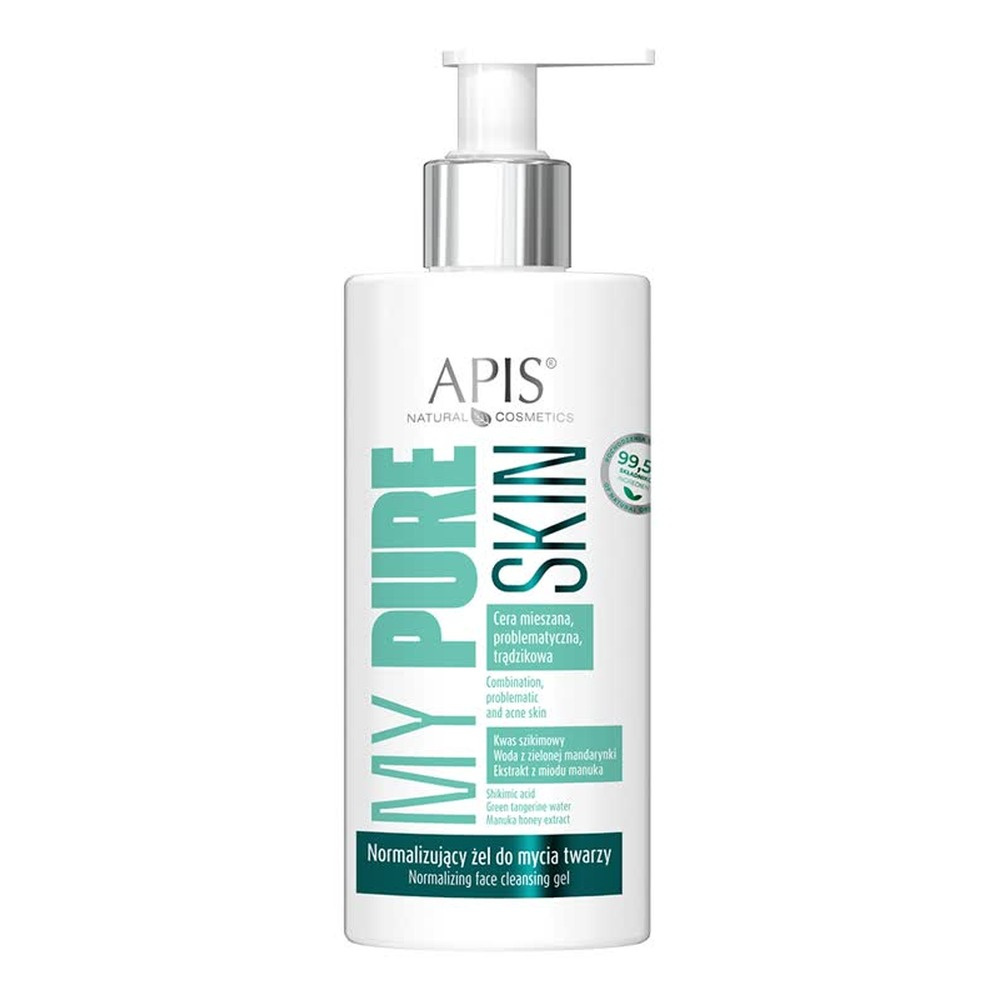 Apis My Pure Skin Normalizing Wash Face Gel for Combination Problematic Acne Skin 300ml