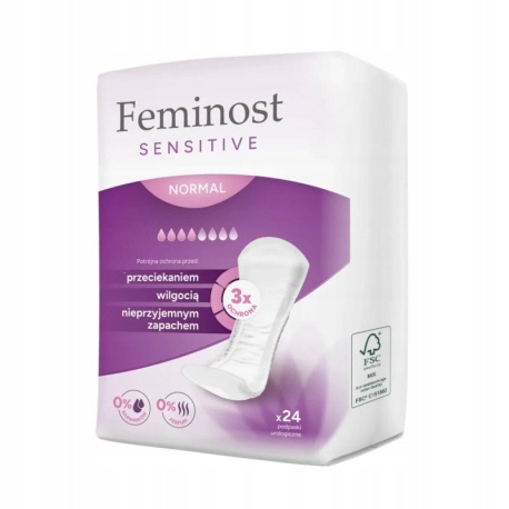 Feminost Sensitive Normal Urinary Pads 24 Pieces