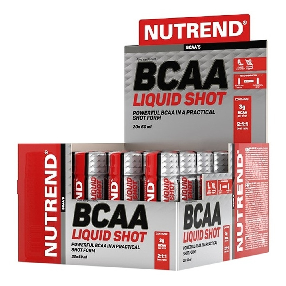 Nutrend BCAA Liquid Shot in a 2:1:1 Ratio for Muscle Support 20 x 60ml